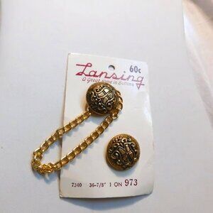 Vintage Lansing Coat of Arms Sewing Button